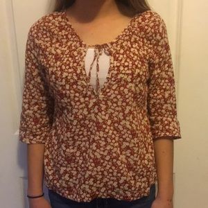 Hollister floral shirt