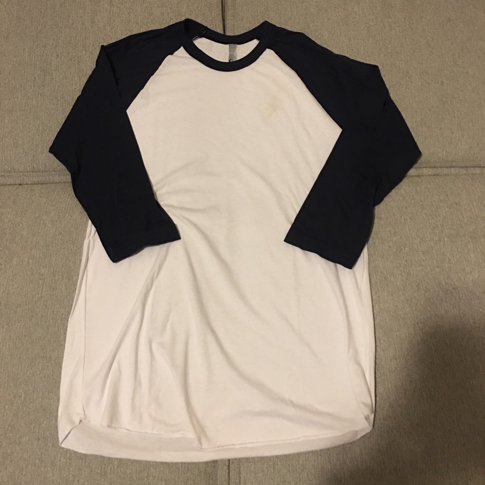 American apparel baseball shirt