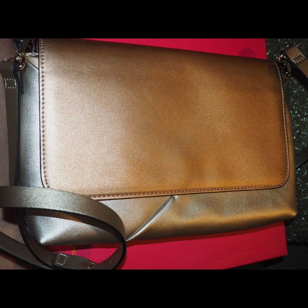 Zara Metallic shoulder purse
