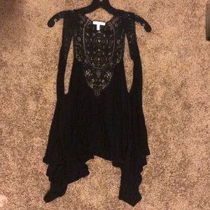 Razor back black cardigan never worn