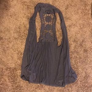 Gray razor back cardigan never worn