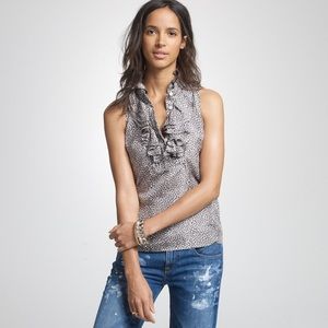 Jcrew heart print blouse, size 4