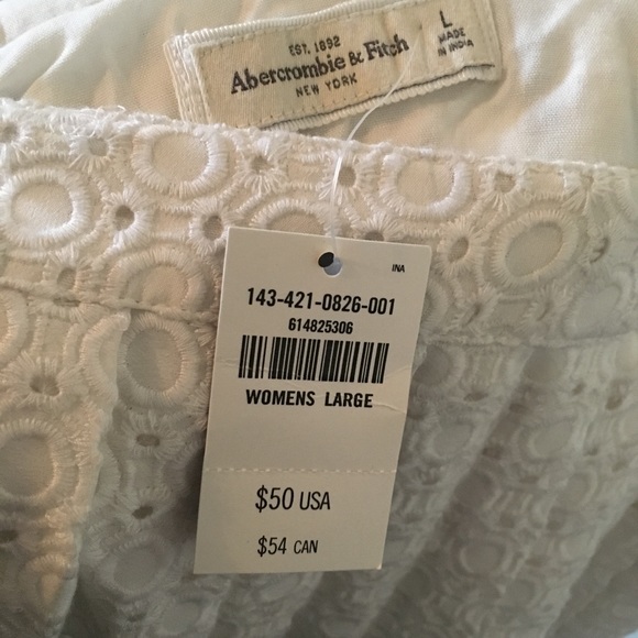 Abercrombie & Fitch eyelet skirt size large nwt - Picture 7 of 8