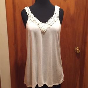 AEO Macrame Detail Tank Top