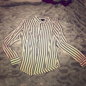 Black and white stripes h&m blouse