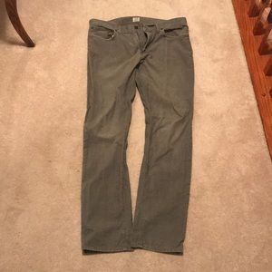 J Crew Corduroy pants- grey