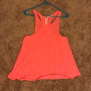 Loose fitting casual razor zip back tank