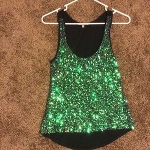 Never worn mermaid sequin tank top