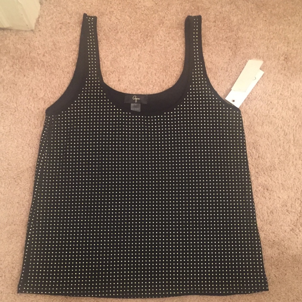Women's top with silver embellishments