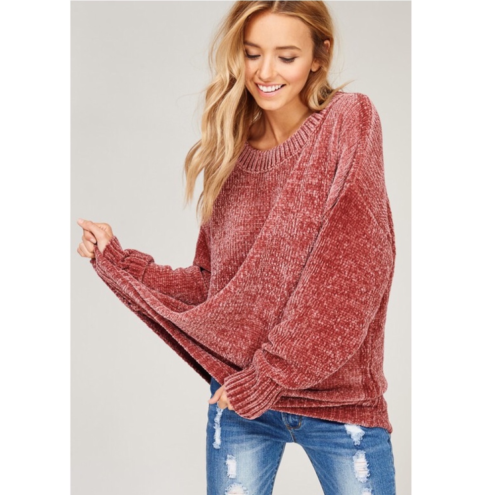 KELSEY Buttery Soft Sweater  - ROSE - Picture 4 of 6