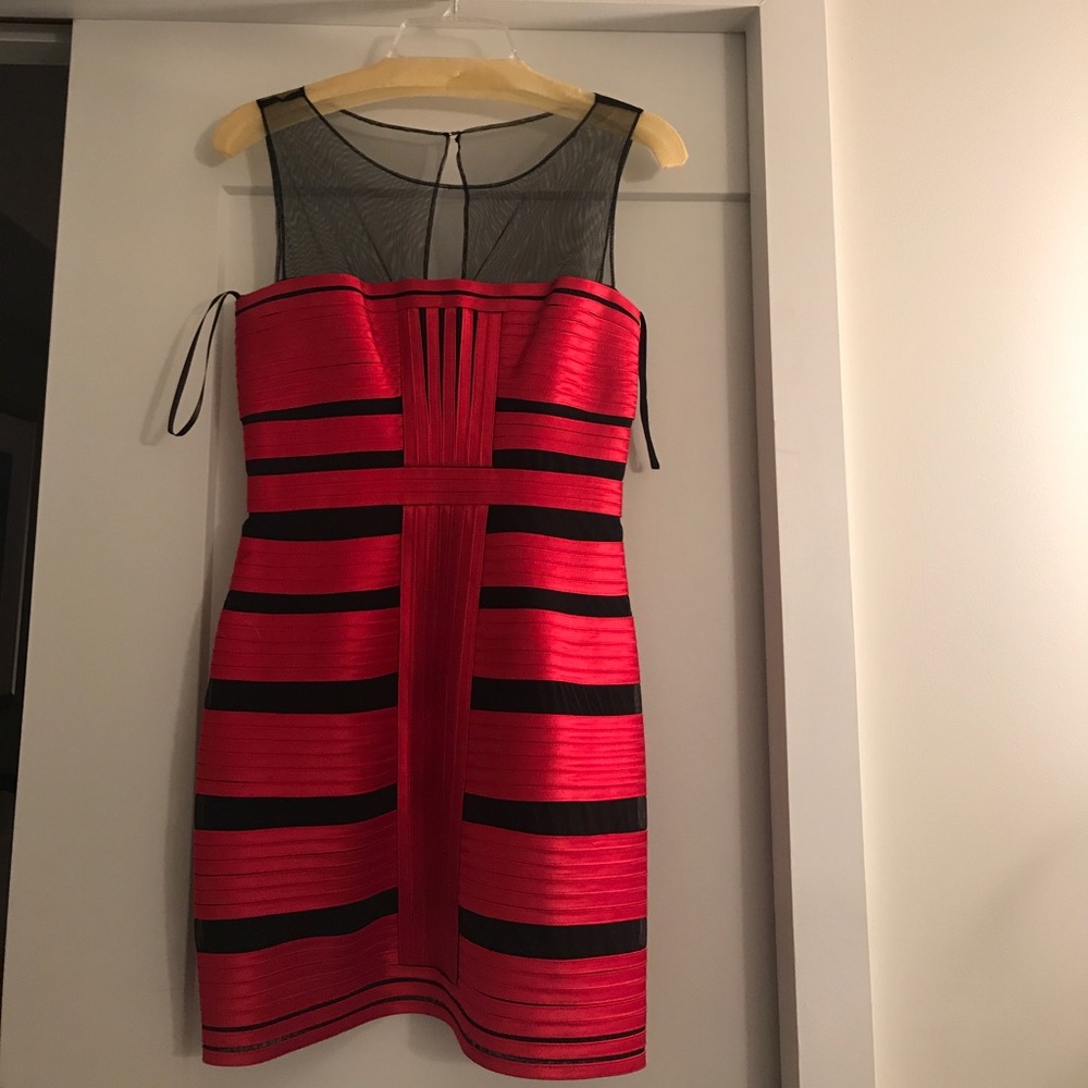 Red and Black BCBG Dress