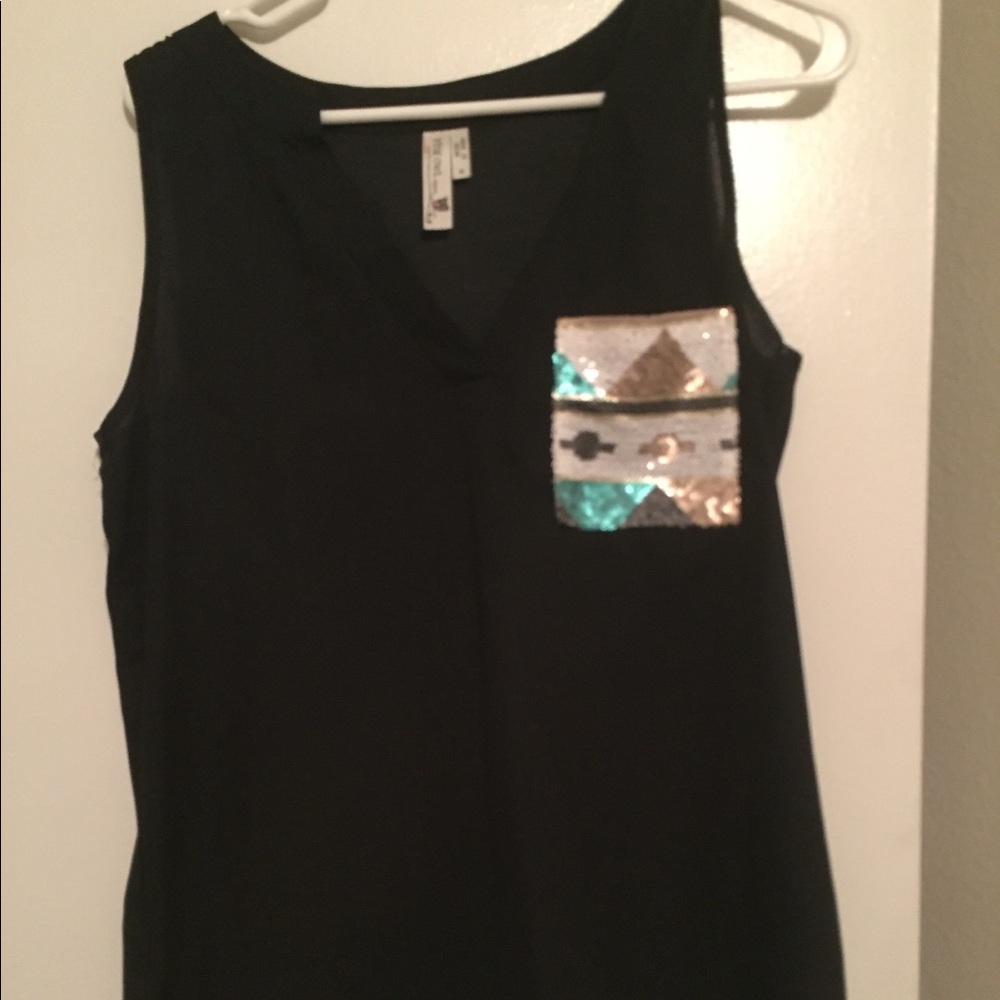 sequin tank