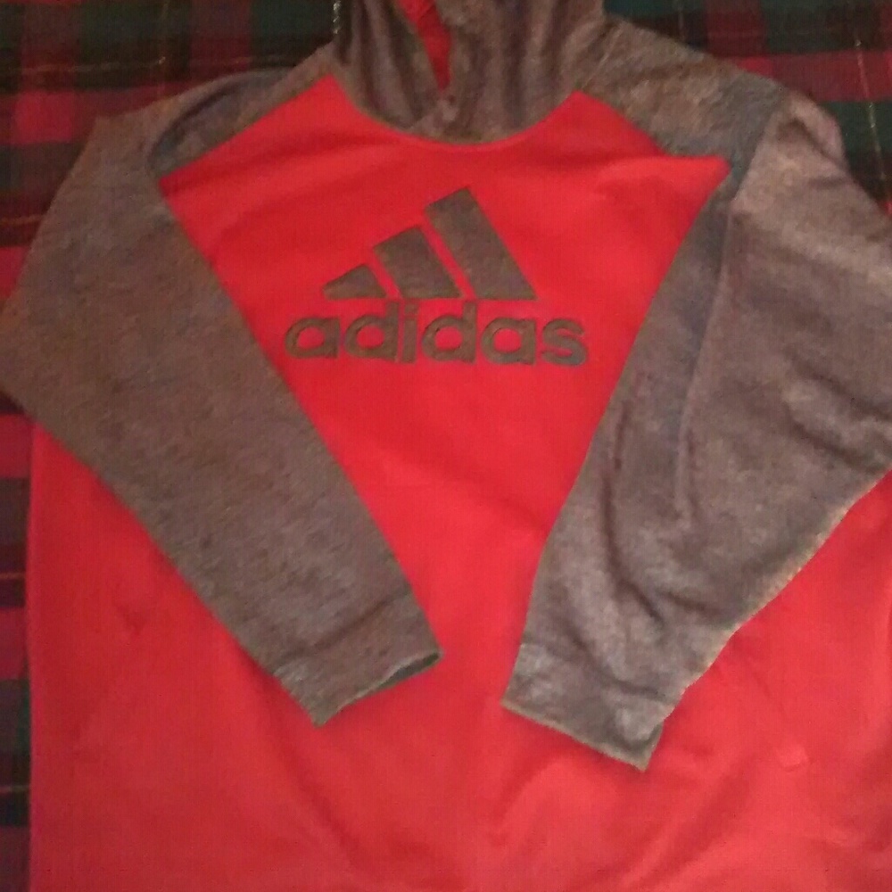 Adidas fleece hooded sweater