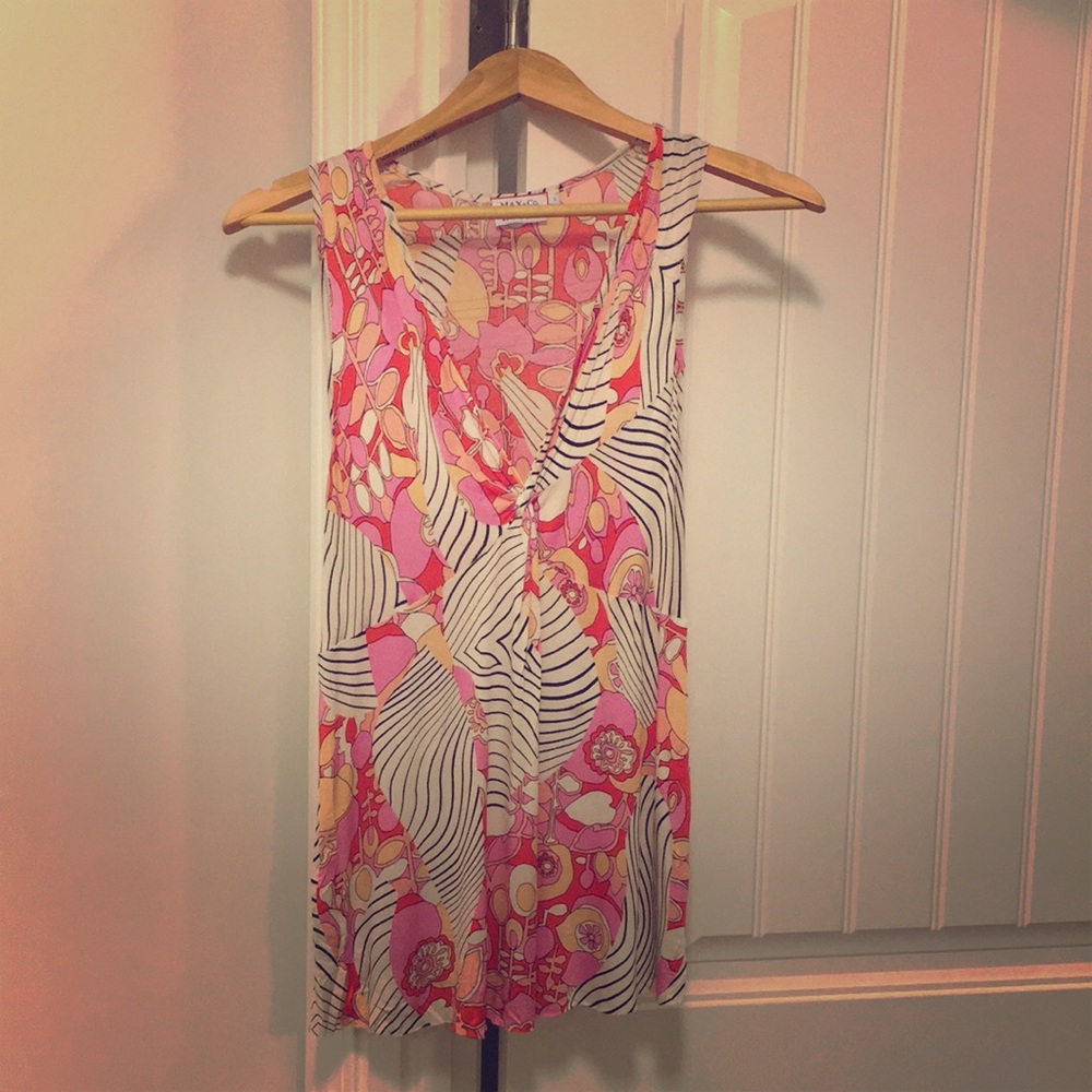 Italian Made colorful tissue tank by Max&Co