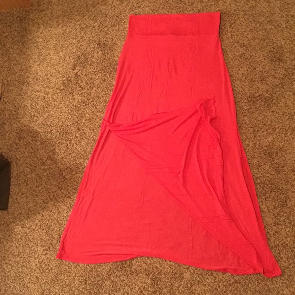 Charlotte Russe Pink Slit Maxi Skirt 🔥NWOT🔥 - Picture 3 of 5
