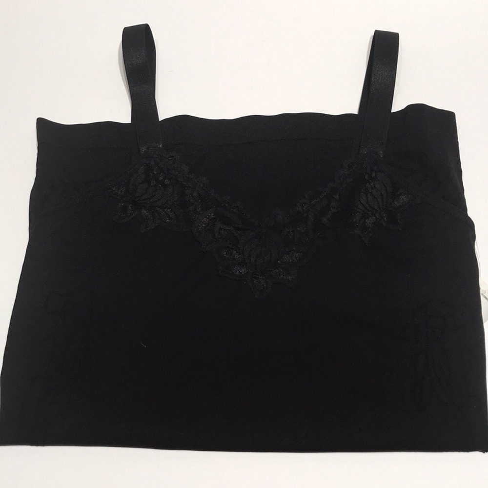 Black camisole with lace super cute!