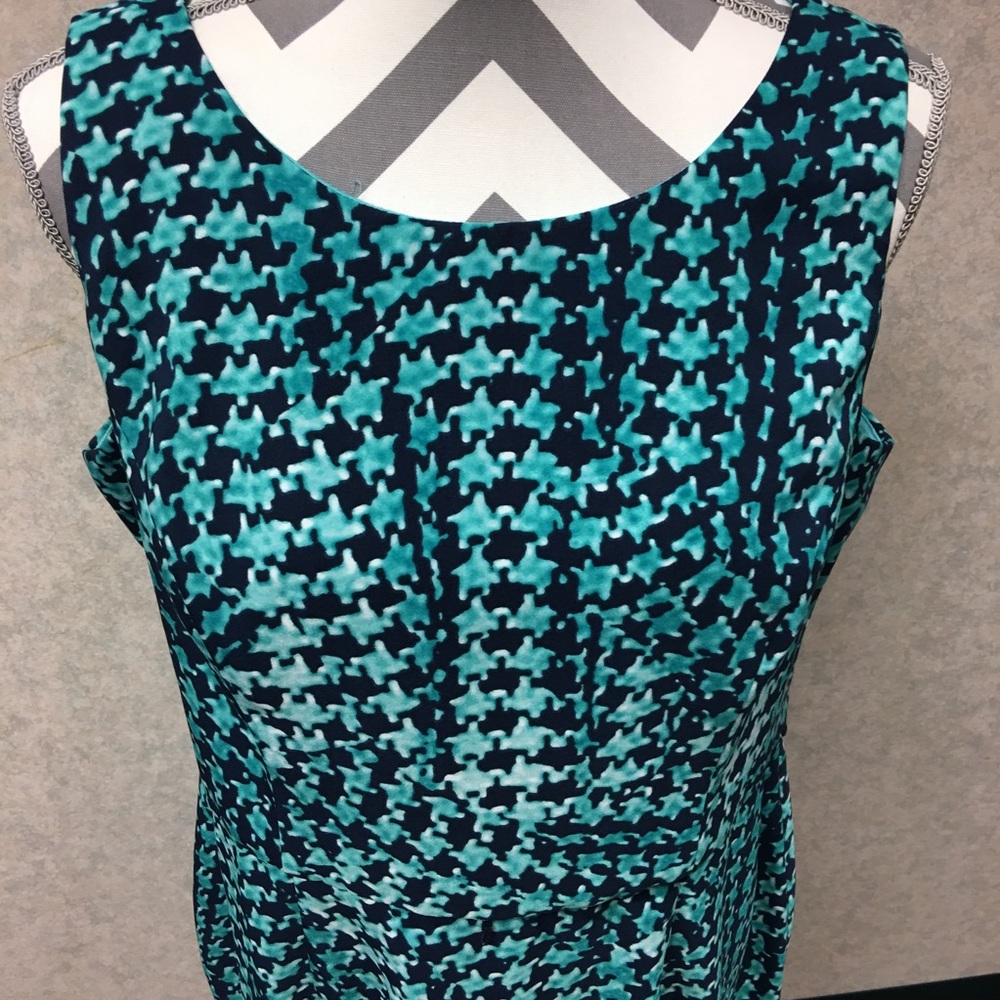 Houndstooth Print Dress