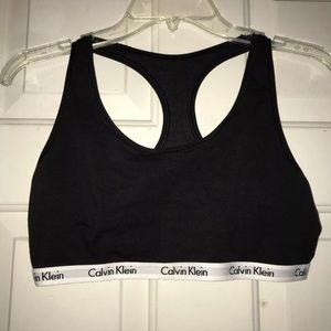 Black Calvin Klein Bra