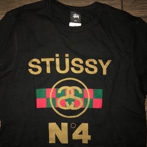 Stussy No.4 “Gucci”long sleeve shirt