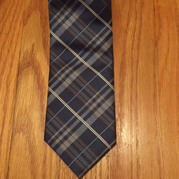 Platinum Designs Blue Plaid Necktie - NWOT - Picture 2 of 4