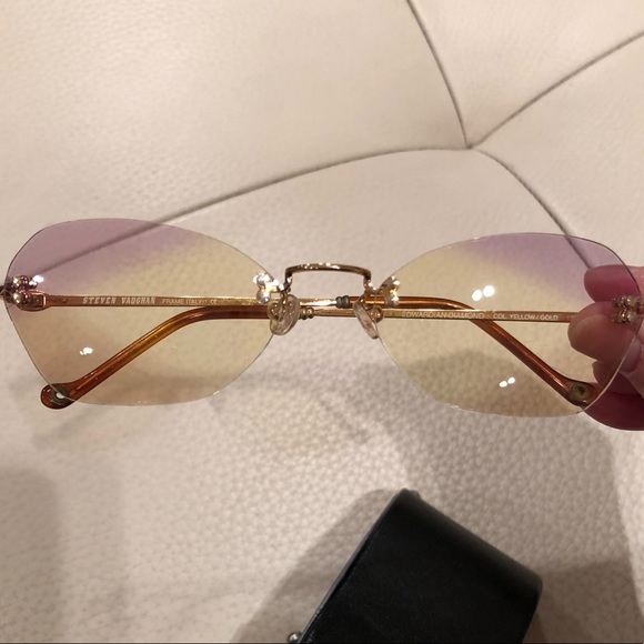 Multi-colored sunglass frame by Steven Vaughan