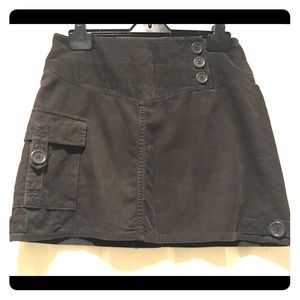 H&M brown corduroy skirt