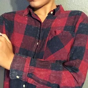 Red and Blue Button Down