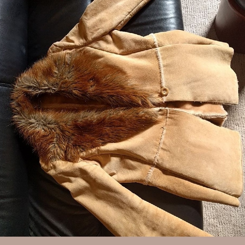 GUESS leather coat