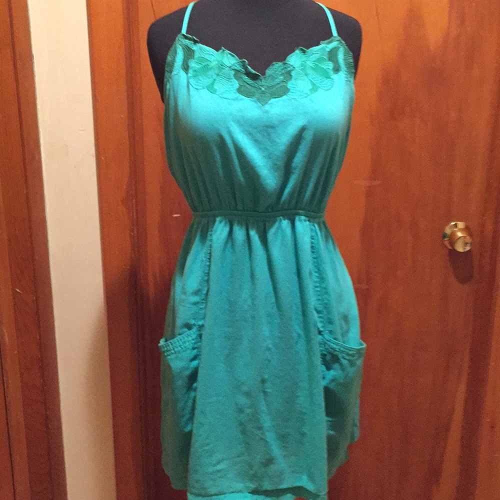 AEO Embroidered Smock Dress