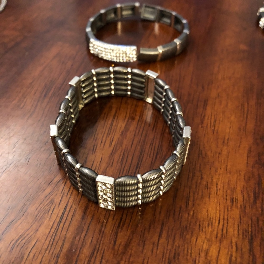 2 For 15 Stackable Swarovski Crystal Bangles. - image 5