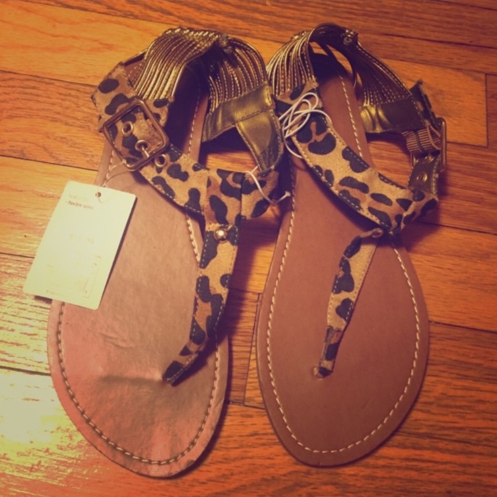 Leopard sandals