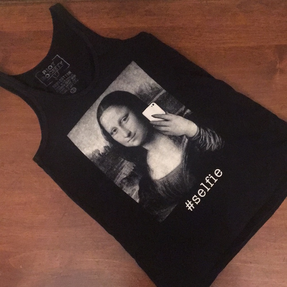 Mona Lisa #selfie tank