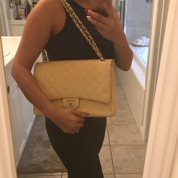❌❌SOLD❌❌Maxi classic BeigeNude Chanel Bag - Picture 5 of 6