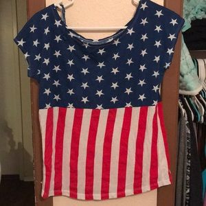 Red white and blue shirt. Size L.