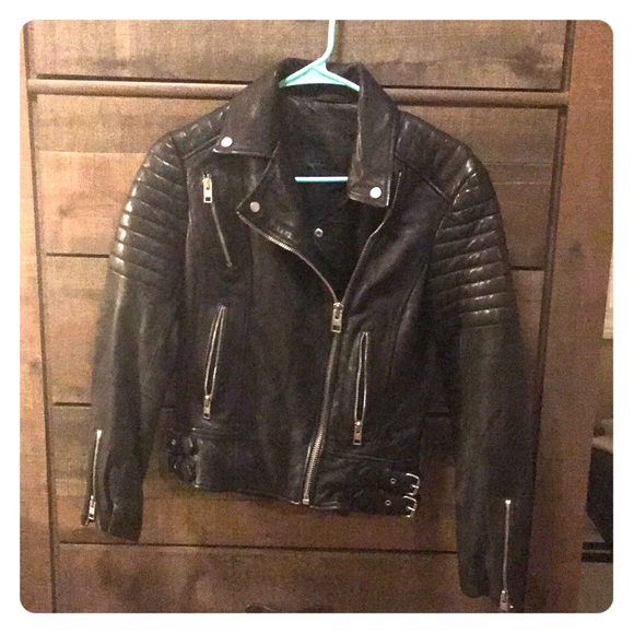 ALL SAINTS perfect condition leather jacket - Picture 1 of 3