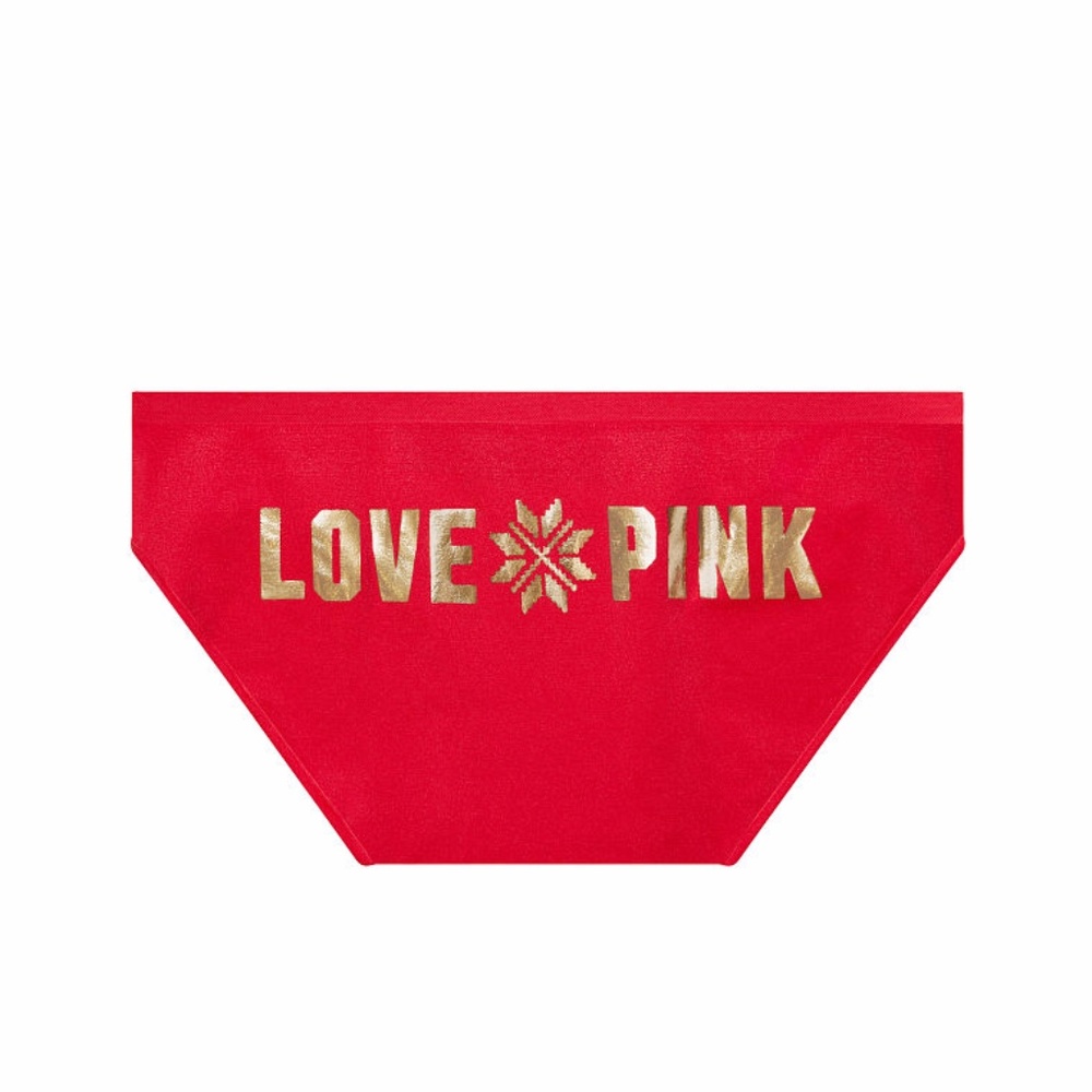 VS Pink SEAMLESS BIKINI PANTY Medium