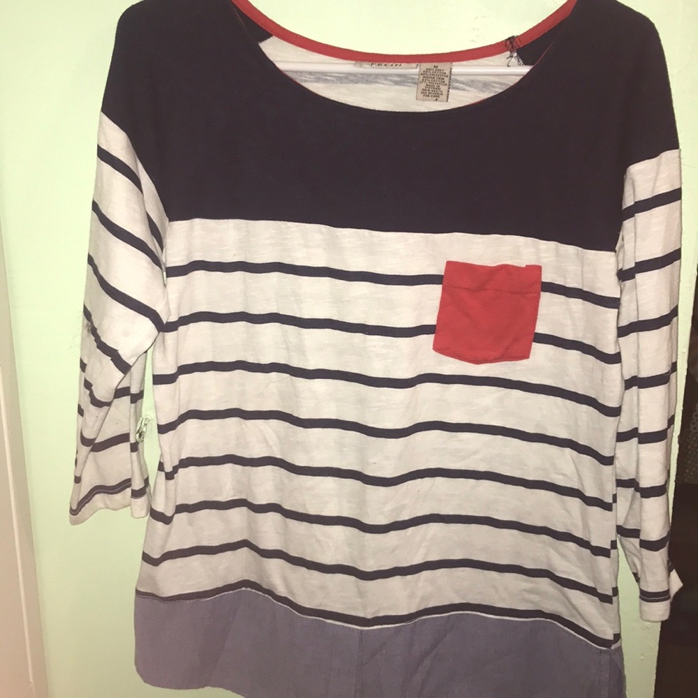 Preppy striped shirt