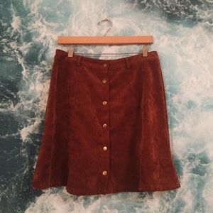 Front Button Skirt