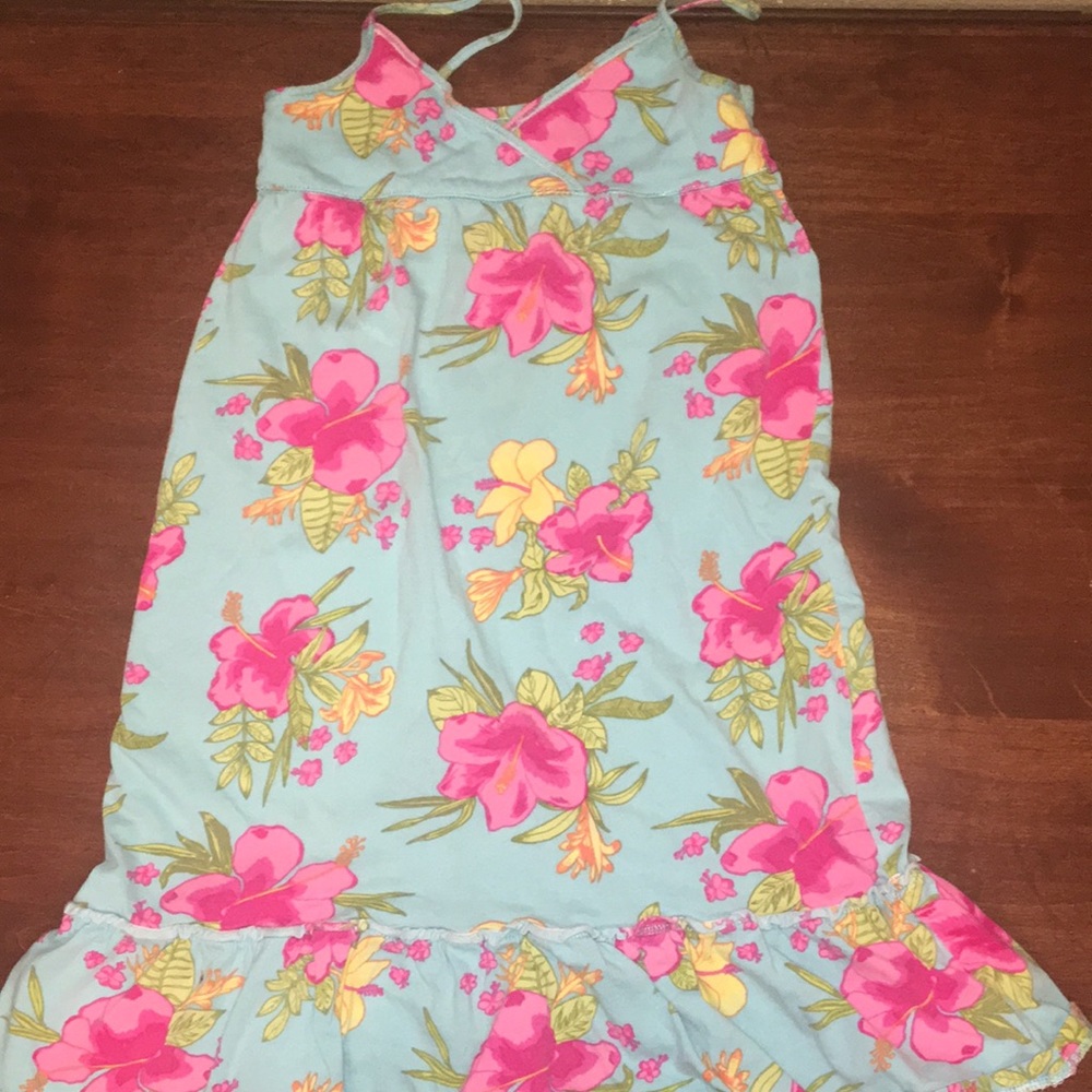 Hawaiian print dress