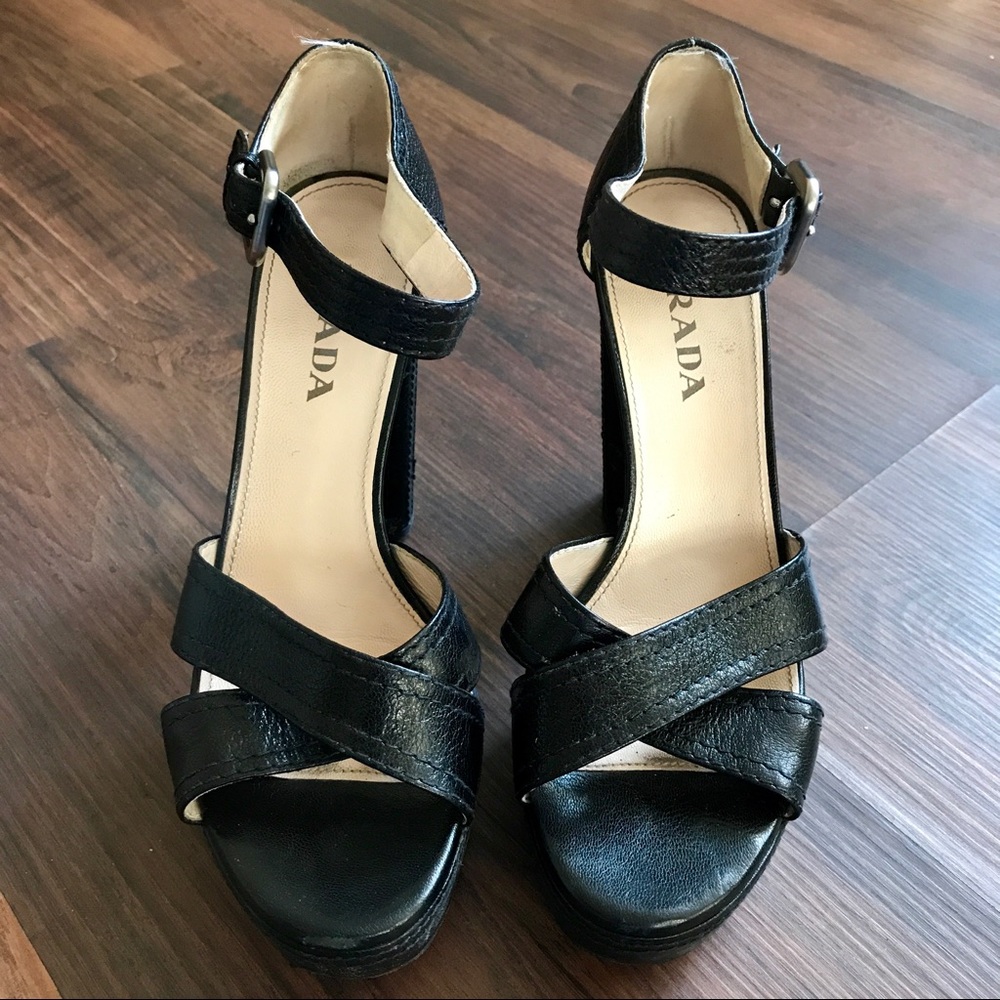 * SOLD * Prada Platform Heels in Great Condition