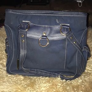 Blue handbag