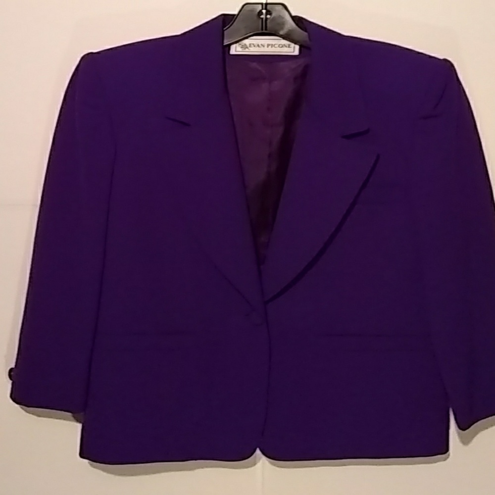 Eva Picone purple blazer like new