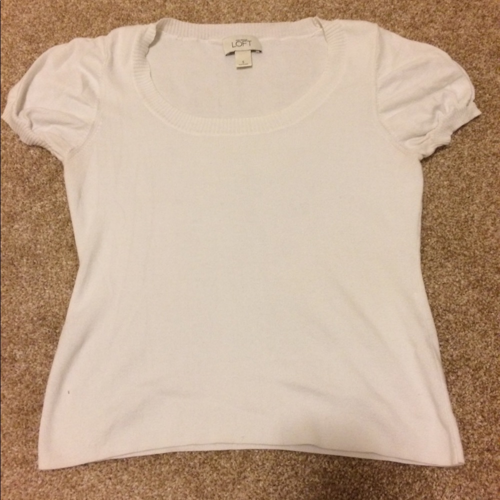 Ann Taylor Loft puff shoulders knit