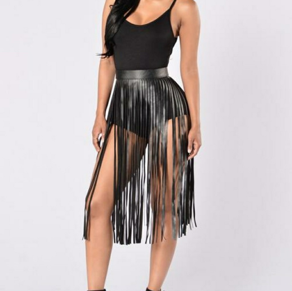 🔥👿📿 Black Tassle Belt