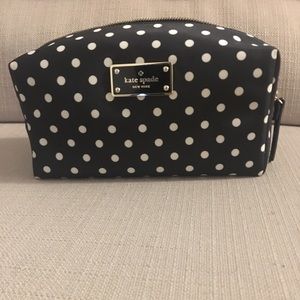 Printed kate spade medium makeup bag