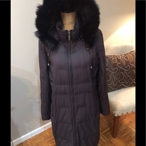 🎉😊HP🎉😊Bernardo Coat Down with Fox Fur hood.