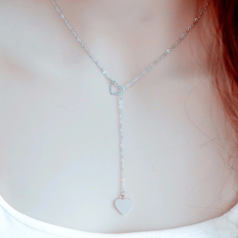 !!!!!!!!!!!5 for $25 Heart Pendant Necklace - Picture 2 of 4