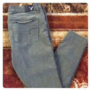 American Eagle dark green jeggings