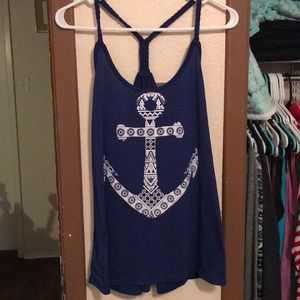 Blue anchor tank too. Size XL.