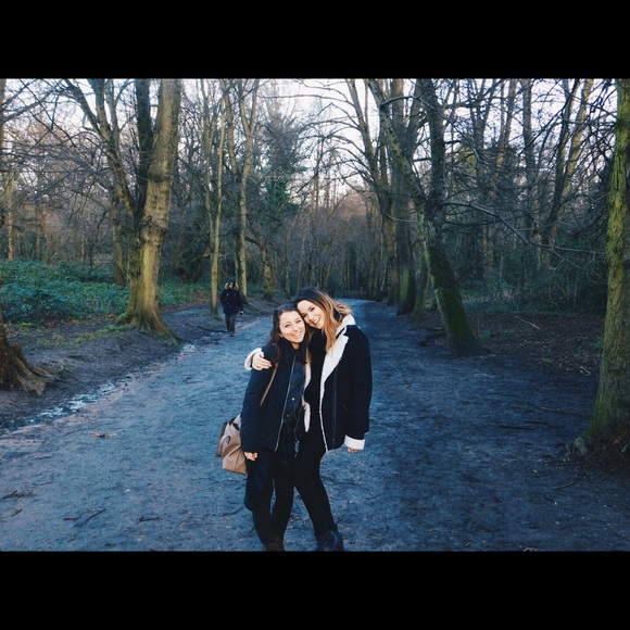 Urban Outfitters Jackets & Blazers - Navy shearling coat from Urban Outfitters
